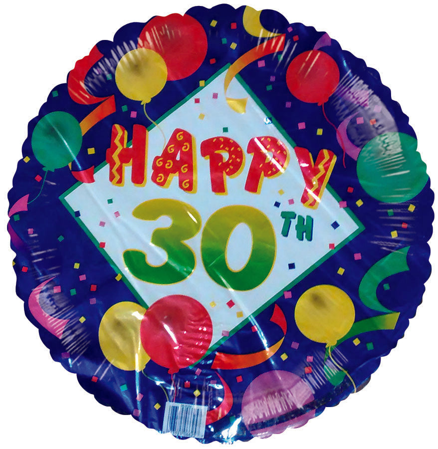 bargainballoons products 04 3184 18 happy 30th bd brite wishes balloons